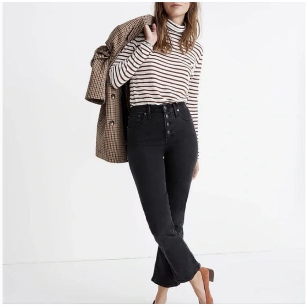 Madewell Cali Demi Boot Black Jeans